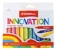SIMBALL MICRO Crayones Jumbo X 12 Escritura Escolar