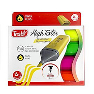 TRABI High Texter Resaltador Neon X 4 Escritura