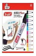 TRABI Marcadores para pizarra 450 X 10 450 Plus
