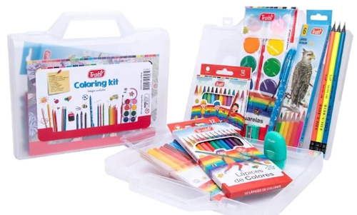 TRABI Valija Coloring kit x 58 pcs Valija surtida 58 piezas
