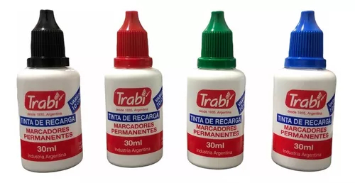TRABI Tinta Para Marcador Permanente Varios Oficina