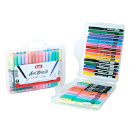 TRABI Valija x 30 Marcadores Art Brush classic + pastel + fino