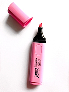 TRABI Resaltador Pastel Rosa Escritura