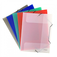 TRAMA Carpeta 3 Solap A4  plastica Carpeta