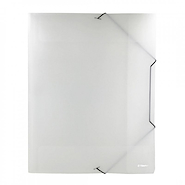 TRAMA Carpeta 3 Solap A3 cristal c/elastico c/elastico