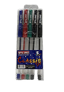 UTIL UNO Boligrafo Gel x 5 Blister Gel