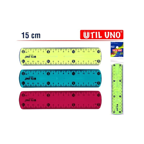 UTIL UNO Regla flex 15 Cm Regla 15 cm