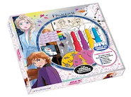 VERTICE Caja Hazlo Tu Frozen Libro p/Pintar +Crayones+Blow pens+Sellos+Tintero+Stencils