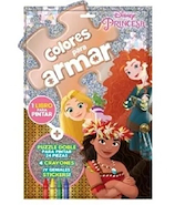 VERTICE Flow pack colores Libro pintar + Puzzle  para pintar + 4 crayones + stickers