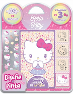 VERTICE Blister Sellos 1 libro para pintar + 3 sellos de madera + 1 tintero