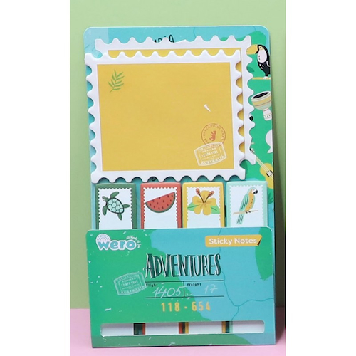 WERO sticky note adventure notas adhesivas + banderitas x 25 hojas