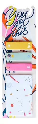 WERO Notes collection 3 señaladores 1 block x 25 hojas