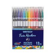WRITECH Blister dual brush set x 12 Blister dual x 12