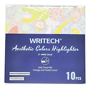 WRITECH Resaltador cute soft chipel set x 10 Blister x 10 resaltadores pastel
