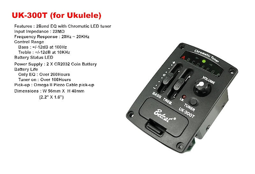 BELCAT UK-300T  c/Afinador Micrófono Ukelele c/Pre