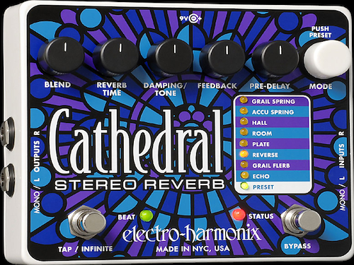 ELECTRO HARMONIX CATHEDRAL  Deluxe Reverb Pedal de efecto