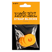 ERNIE BALL P05621 ERNIE BALL STRAP BLOCKS- ORANGE- 4 PACK
