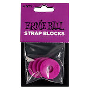 ERNIE BALL P05618 ERNIE BALL STRAP BLOCKS- PURPLE- 4 PACK