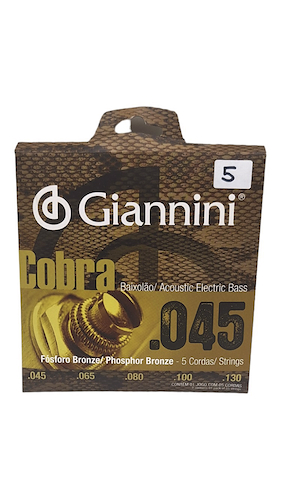 GIANNINI GEEBASF-5  ACÚSTICO  45 - 130 Encordado Bajo 5c 045