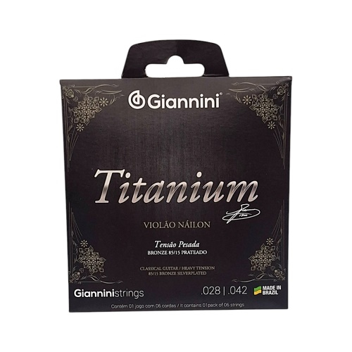 GIANNINI GENWTA  T.Alta  85/15 TITANIUM Encordado Clásica