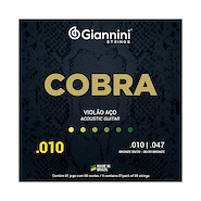 GIANNINI CA82XL Encordado Acústica  Extra Leve, Bronce 80/20 010-47