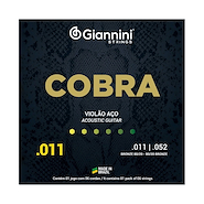 GIANNINI CA82SL Encordado Acústica  Custom Leve, Bronce 80/20 011-52