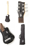 HOFNER SHORTY GUITAR  SH-BK  negro Eléctrica  con funda