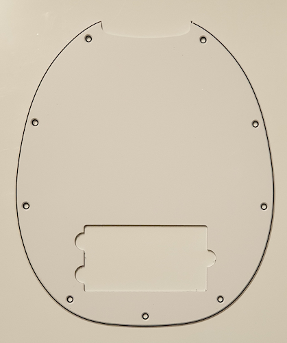 HOSCO - JAPAN MS-W3P  BLANCO Pickguard MusicMan