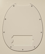 HOSCO - JAPAN MS-W3P  BLANCO Pickguard MusicMan