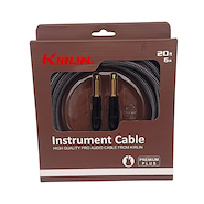 KIRLIN IWB-201BFGT-20 FT 6 metros 1/4 Mono Plug-1/4 Mono Plug
