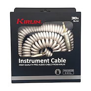 KIRLIN IPK-222PFGL-30 FT Blanco 1/4 Mono Plug-1/4 Angul Mono Plug