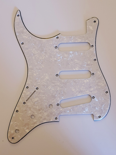 SAMBONG PM2-Z  Nacar Blanco ZURDO Pickguard Strato 3s ZURDO
