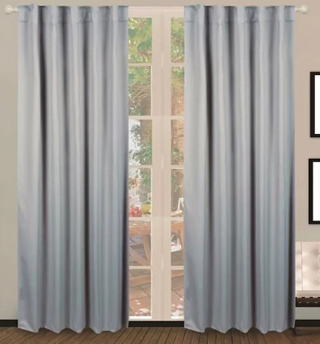 Juego Cortina Black Out Vinilica SMKE + Voile