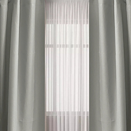 Juego Cortina Black Out Textil Elih + Voile C/ Presilla Guib