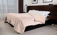 EDREDÓN TRIPLE FLANNEL CON CORDERITO 2 1/2 PL / Queen