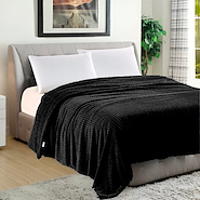 Frazada Doble Flannel Jacquard Con Corderito King 240x270