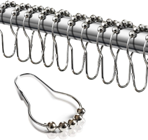 Gancho Roller Metal Para Cortina Baño