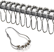 Gancho Roller Metal Para Cortina Baño