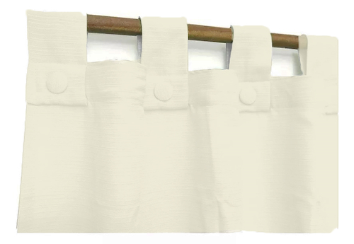 Cortina Madras 1,40mts X 2,10mts De Alto Con Boton