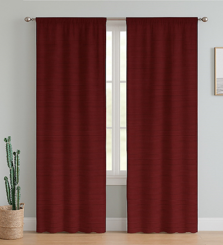 Cortina De Ambiente Madras Larga 140x210 Presilla Oculta