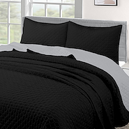 Cubrecama Quilt Bicolor con Fundas Almohadas 2 1/2 / Queen
