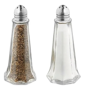 Salero Pimientero Vidrio Metal 35 ml