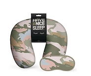 Set De Viaje Almohada Para El Cuello + Antifaz