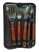 Set Parrillero Asado Con Estuche 4 Piezas