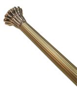 Barral Para Cortina De Baño Estriado Dorado/ Plateado Oferta