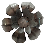 Alza Paños / Prensatelas Metalicos Floreados X 2 Unidades