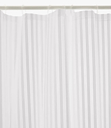 Cortina De Baño Teflon Estampada Hotel Rayada + Ganchos