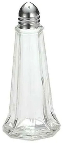 Salero de Vidrio, 11 cm de alto. Hermoso diseño!