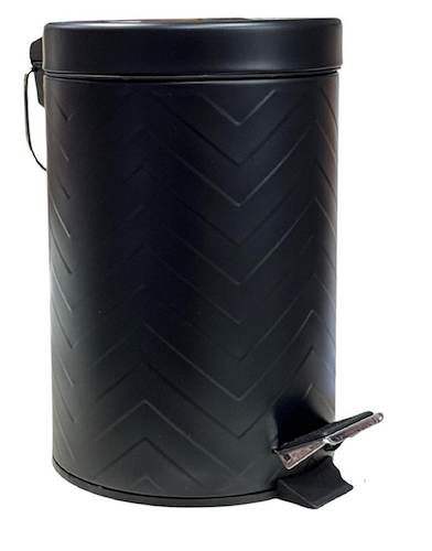 Cesto / Tacho De Basura Poligonal 3Lts Acero Inoxidable