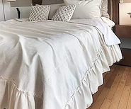 Cubre Cama / Colcha Madras Con Volados 2 1/2
